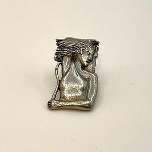 Jim Clift Pewter Peoples Pottery 1999 Pin